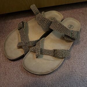 White mountain footbed sandals